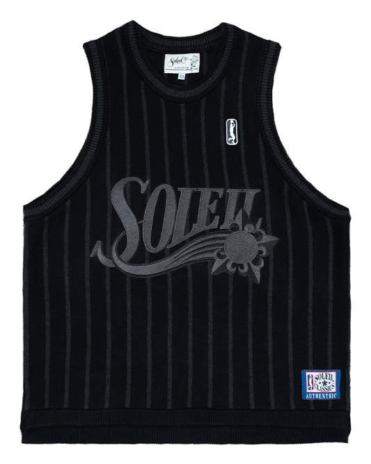 Charcoal Court Knit